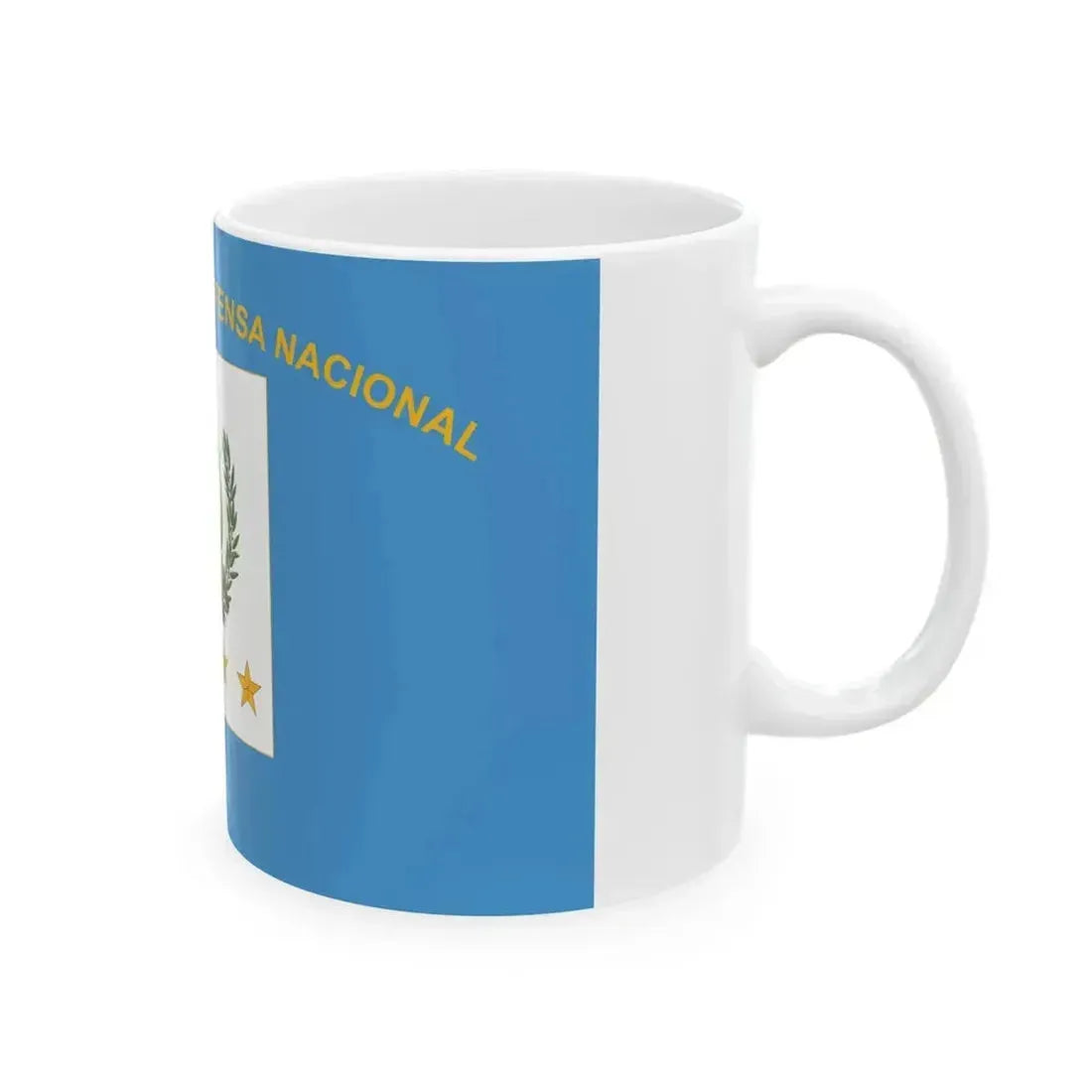 Flag for the Minister of Defence Guatemala (Guatemala) White Coffee Mug - Go Mug Yourself