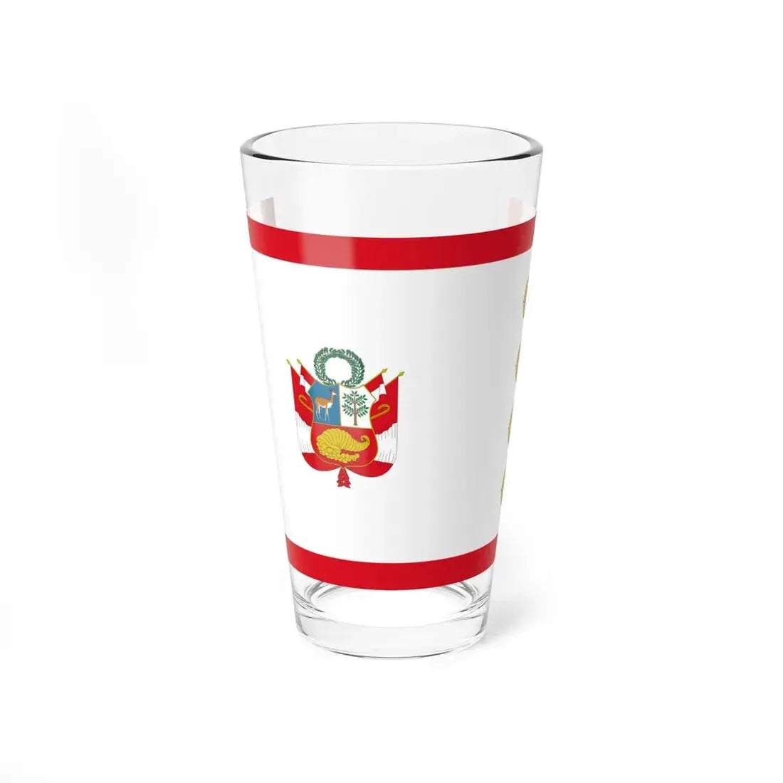Flag for the Minister of Defense Peru (Peru) Pint Glass 16oz 16oz - Go Mug Yourself