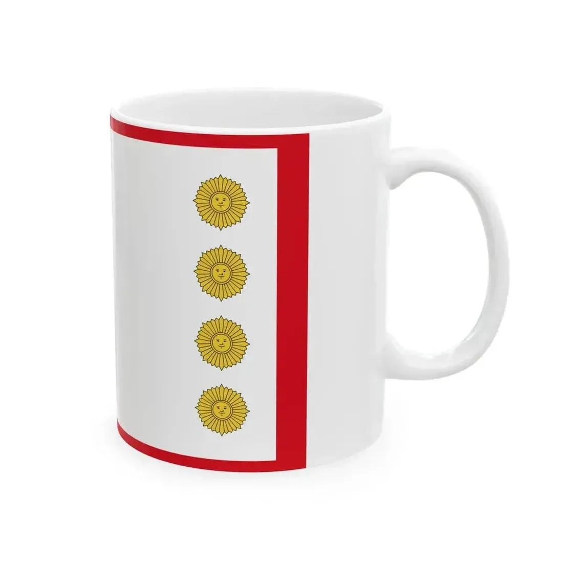 Flag for the Minister of Defense Peru (Peru) White Coffee Mug - Go Mug Yourself