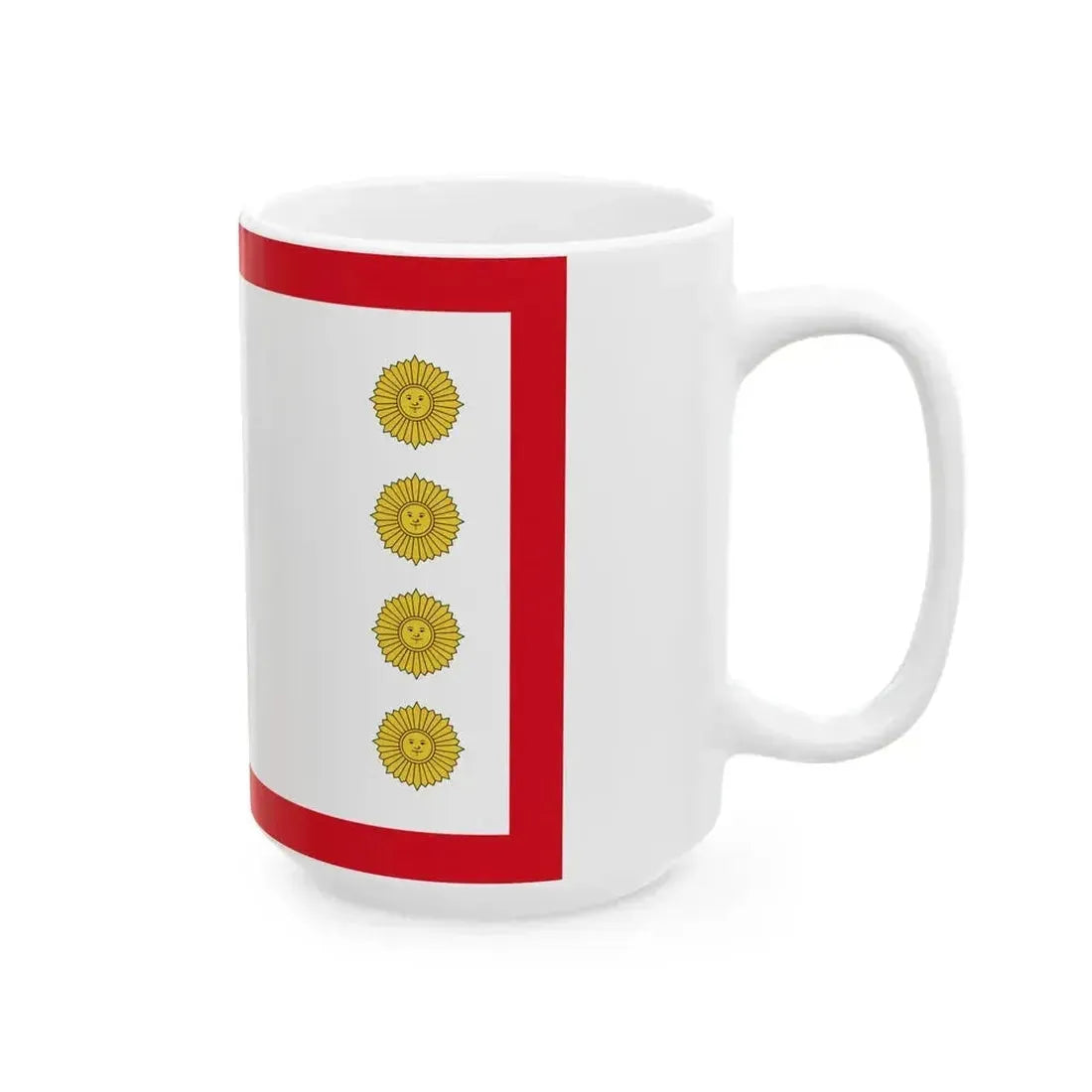 Flag for the Minister of Defense Peru (Peru) White Coffee Mug - Go Mug Yourself