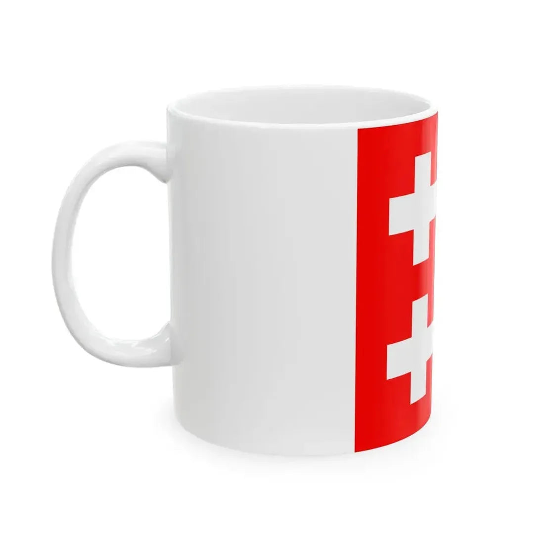 Flag from the Kosaca COA crest (Bosnia and Herzegovina) White Coffee Mug - Go Mug Yourself