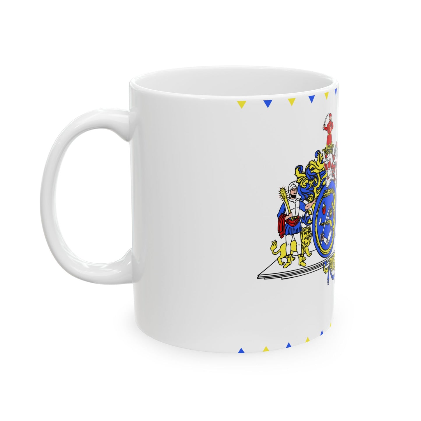FLAG-Hajdu-Bihar-megye (Hungary) White Coffee Mug-Go Mug Yourself