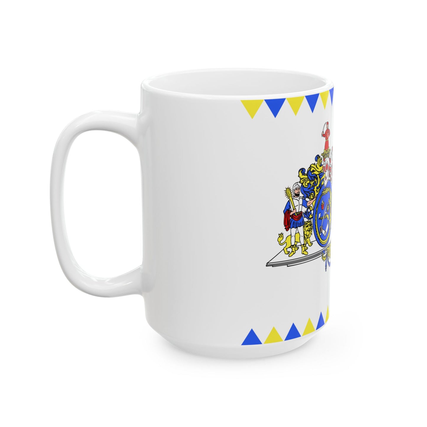 FLAG-Hajdu-Bihar-megye (Hungary) White Coffee Mug-Go Mug Yourself