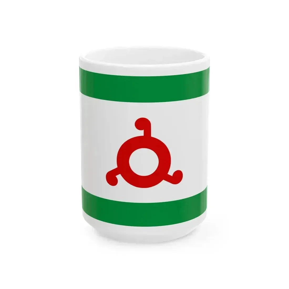Flag ingushetia (Russia) White Coffee Mug 15oz - Go Mug Yourself
