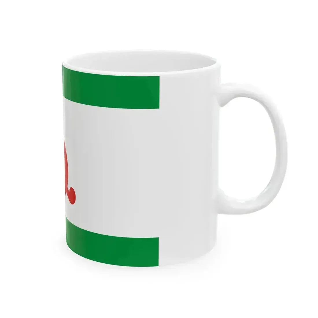 Flag ingushetia (Russia) White Coffee Mug - Go Mug Yourself