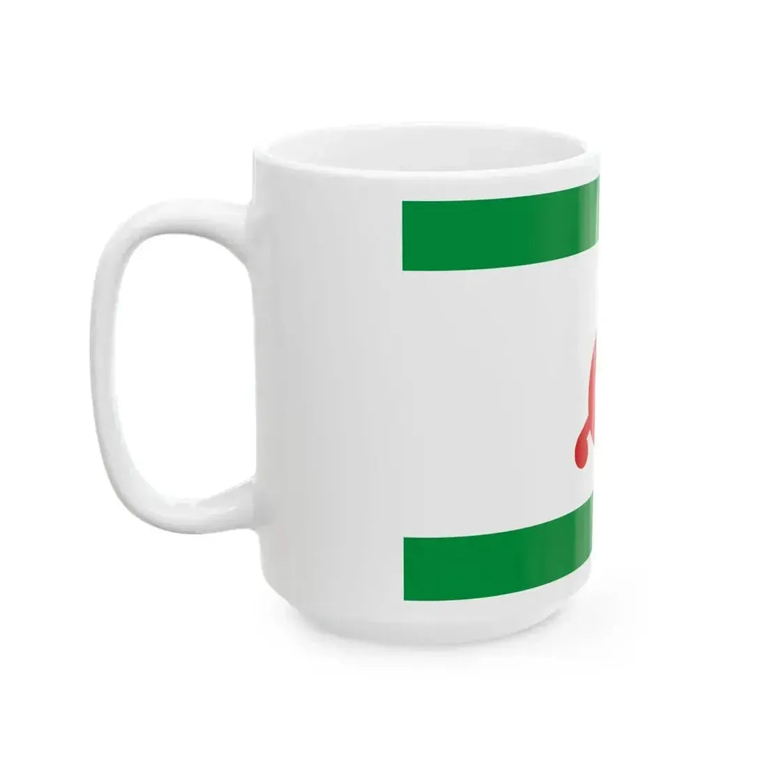 Flag ingushetia (Russia) White Coffee Mug - Go Mug Yourself