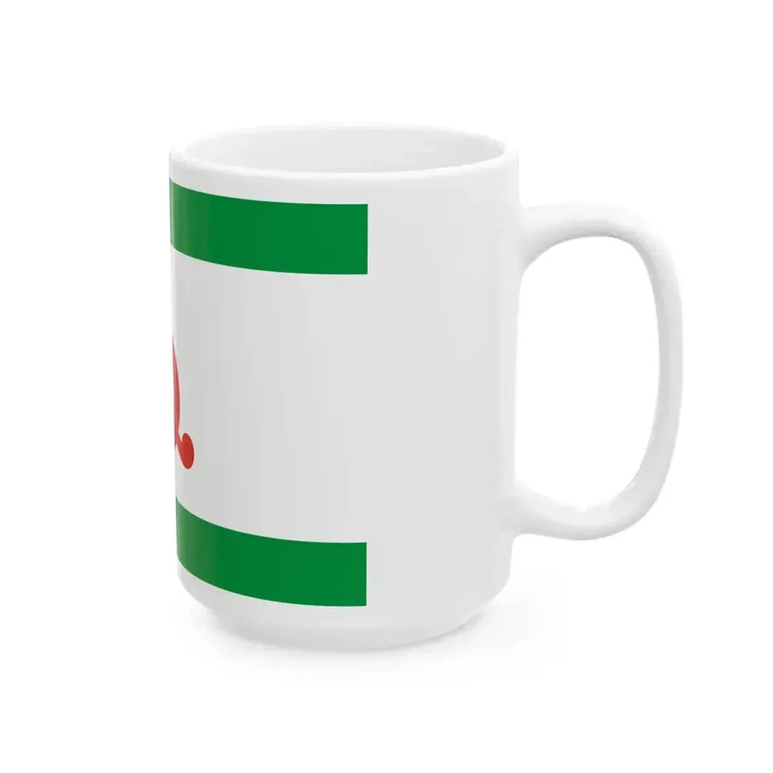 Flag ingushetia (Russia) White Coffee Mug - Go Mug Yourself