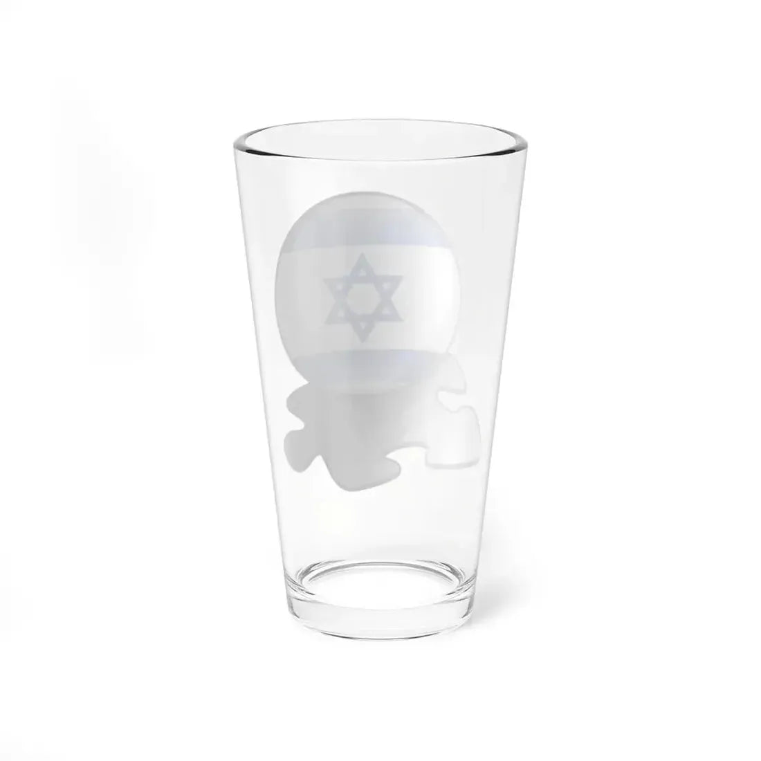 Flag Israel template (Israel) Pint Glass 16oz - Go Mug Yourself
