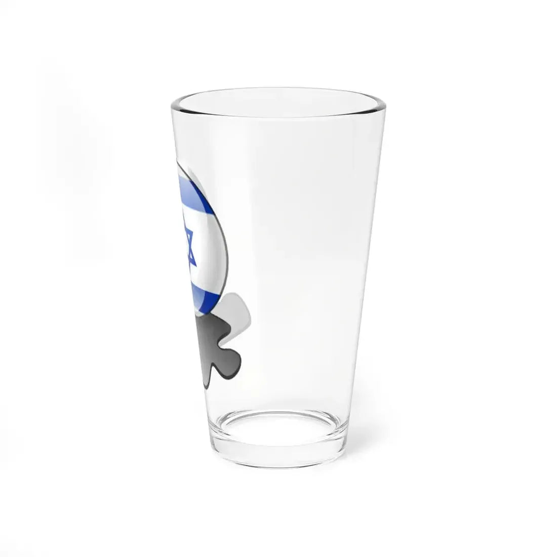 Flag Israel template (Israel) Pint Glass 16oz - Go Mug Yourself