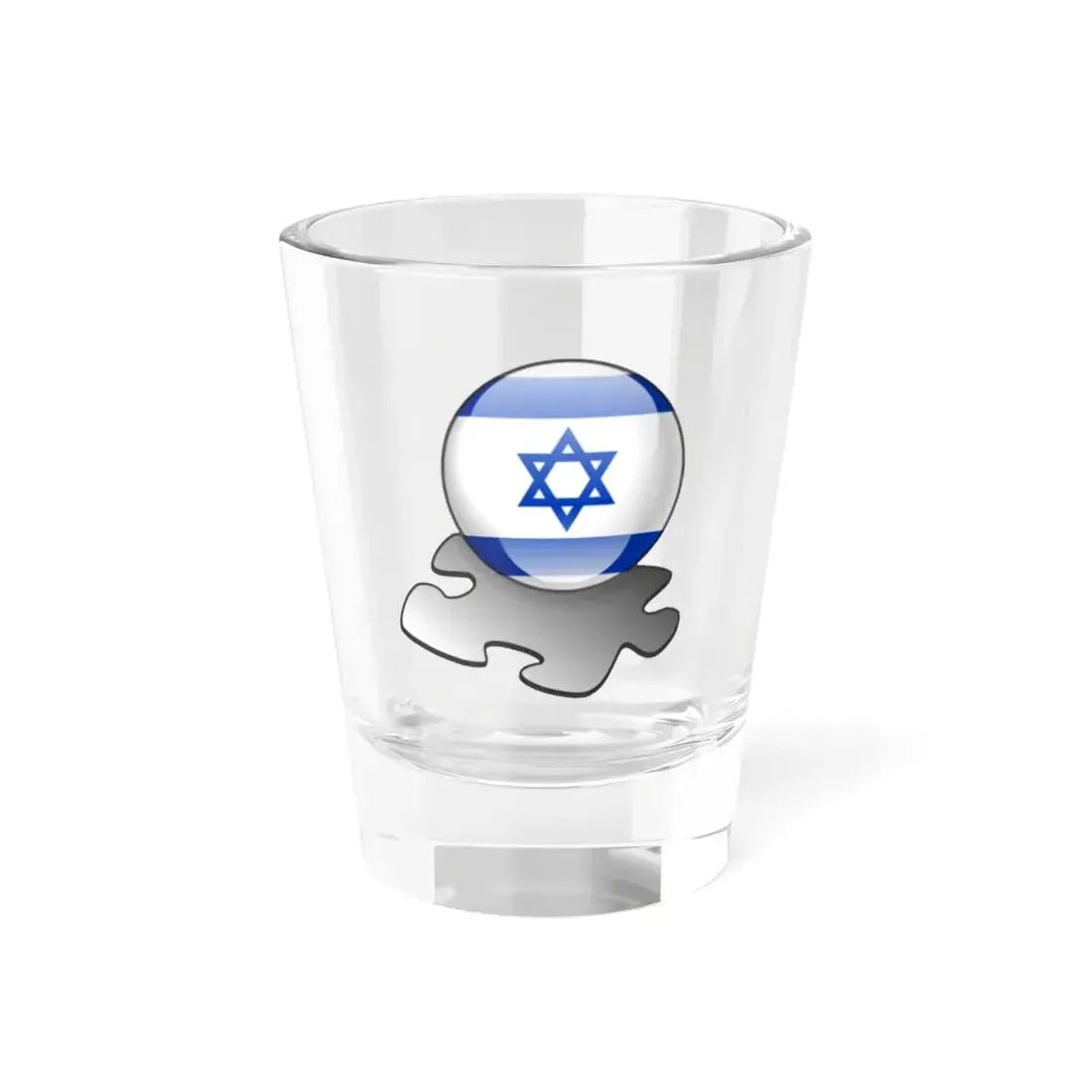Flag Israel template (Israel) Shot Glass 1.5oz 1.5oz - Go Mug Yourself