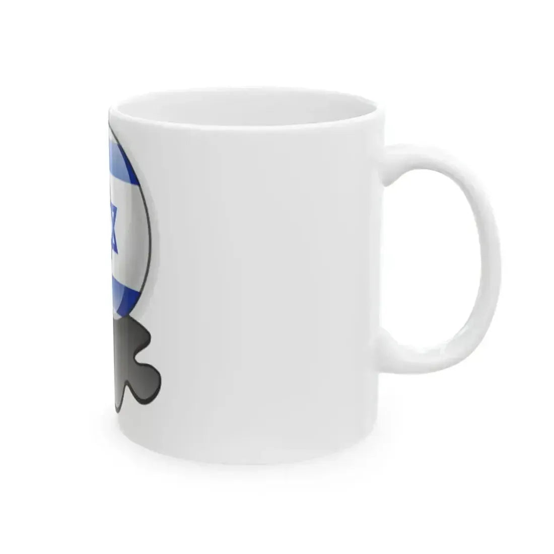 Flag Israel template (Israel) White Coffee Mug - Go Mug Yourself