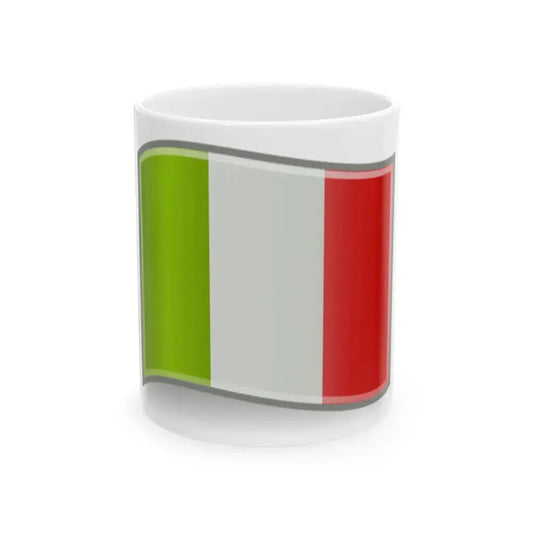 Flag-it (Italy) White Coffee Mug 11oz - Go Mug Yourself