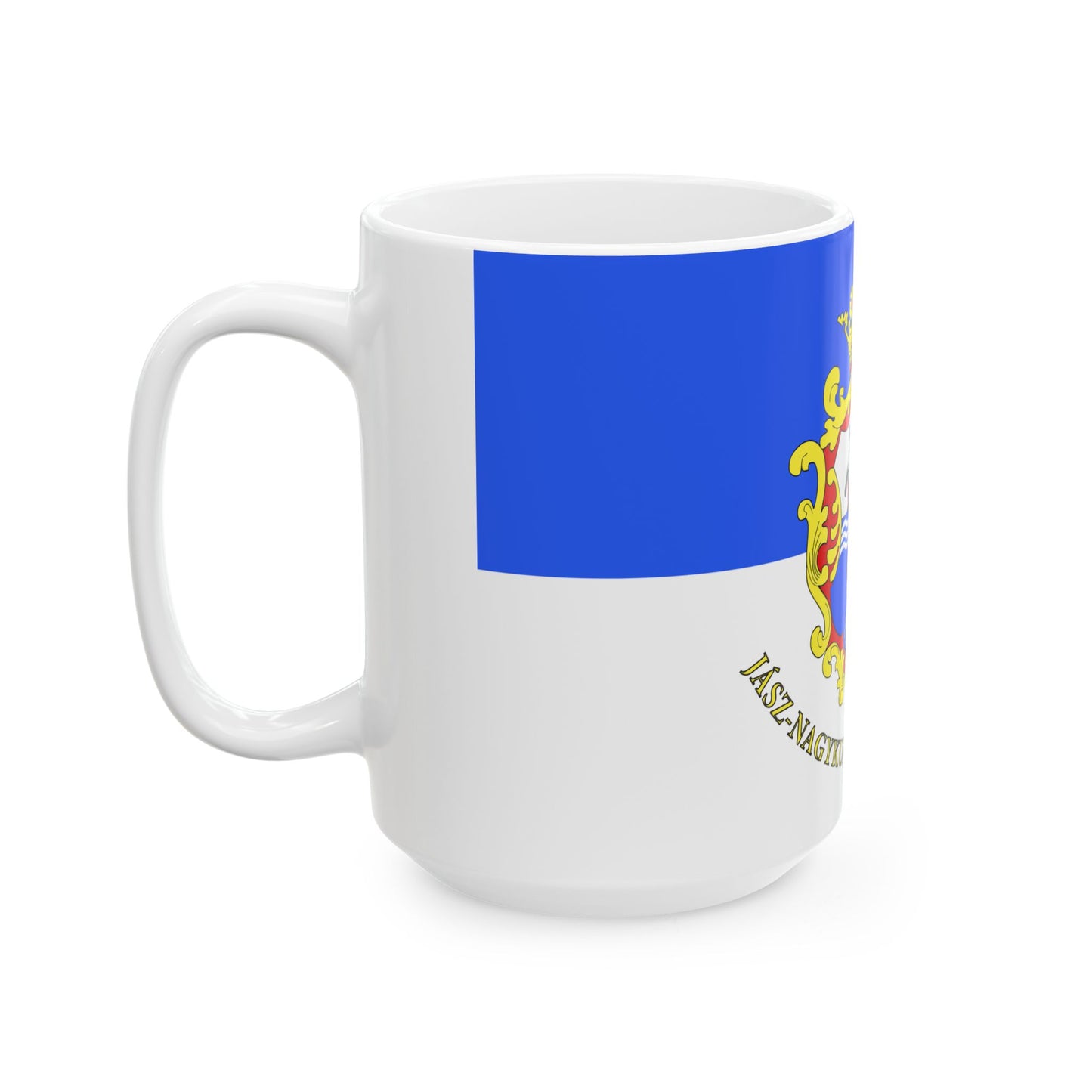 FLAG-Jasz-Nagykun-Szolnok (Hungary) White Coffee Mug-Go Mug Yourself