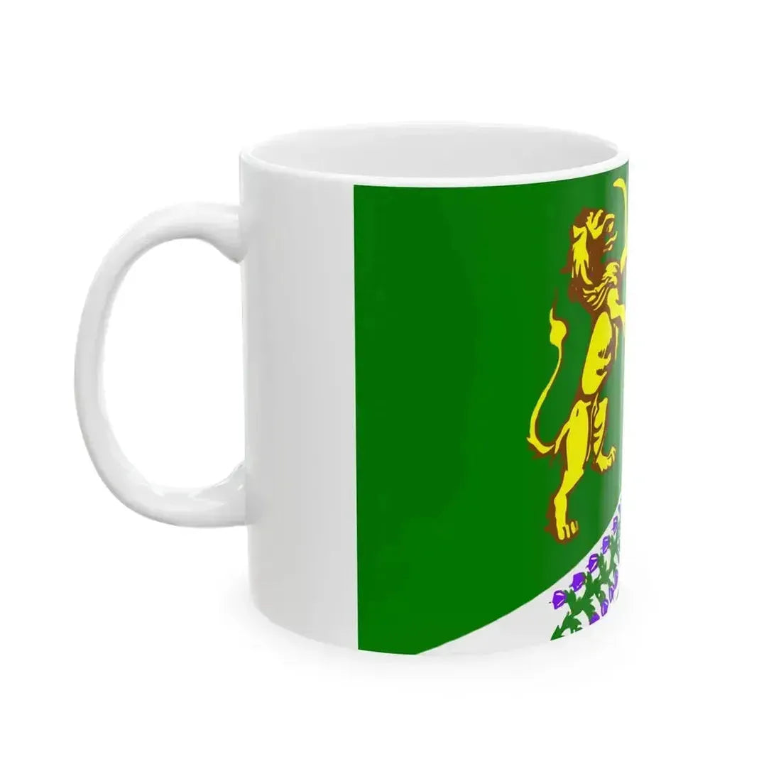 Flag Jukki Leningrad oblast (Russia) White Coffee Mug - Go Mug Yourself