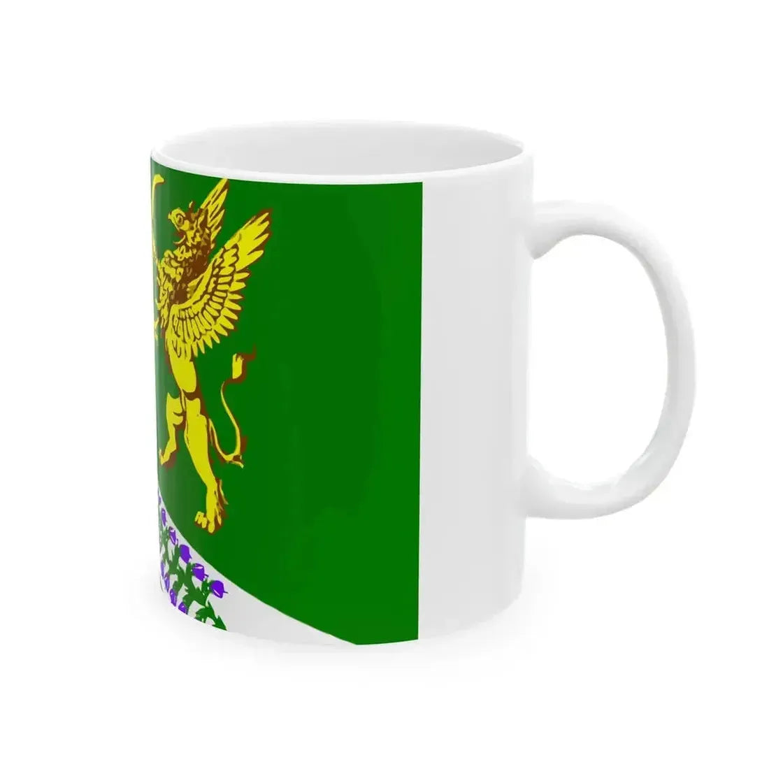 Flag Jukki Leningrad oblast (Russia) White Coffee Mug - Go Mug Yourself