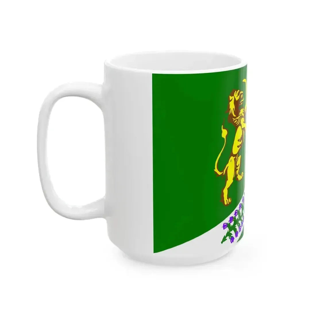Flag Jukki Leningrad oblast (Russia) White Coffee Mug - Go Mug Yourself