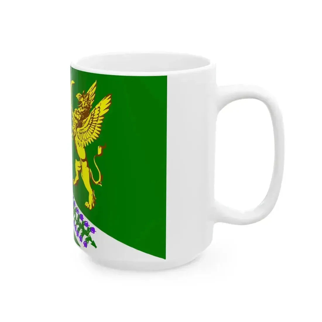 Flag Jukki Leningrad oblast (Russia) White Coffee Mug - Go Mug Yourself
