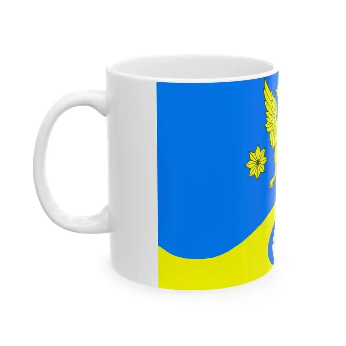 Flag Koltushi Leningrad oblast (Russia) White Coffee Mug - Go Mug Yourself