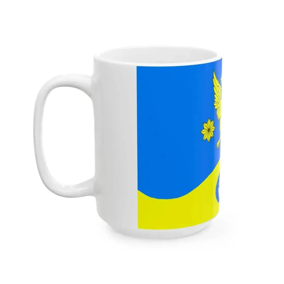 Flag Koltushi Leningrad oblast (Russia) White Coffee Mug - Go Mug Yourself