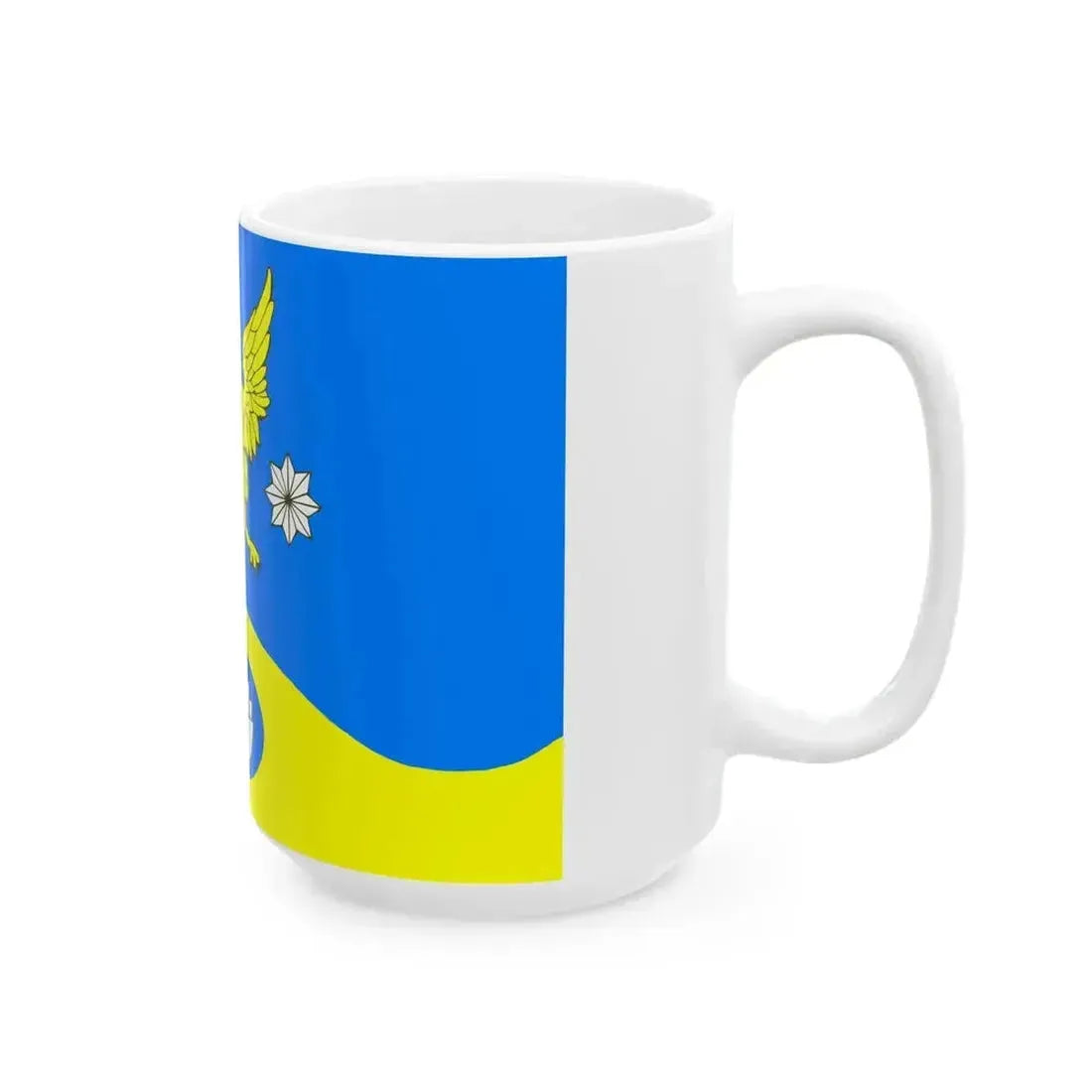 Flag Koltushi Leningrad oblast (Russia) White Coffee Mug - Go Mug Yourself