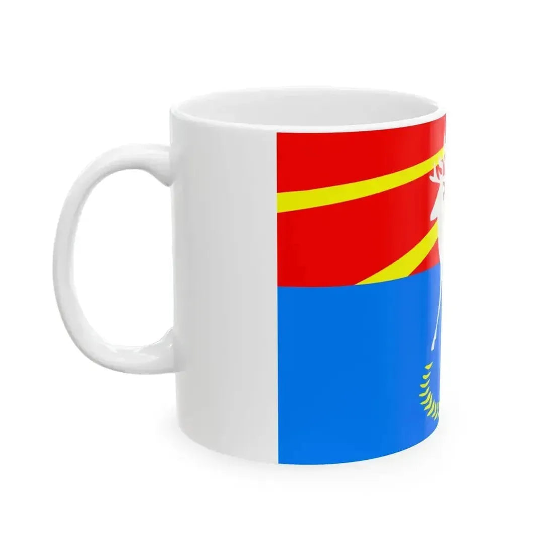 Flag Kuivozi Leningrad oblast (Russia) White Coffee Mug - Go Mug Yourself