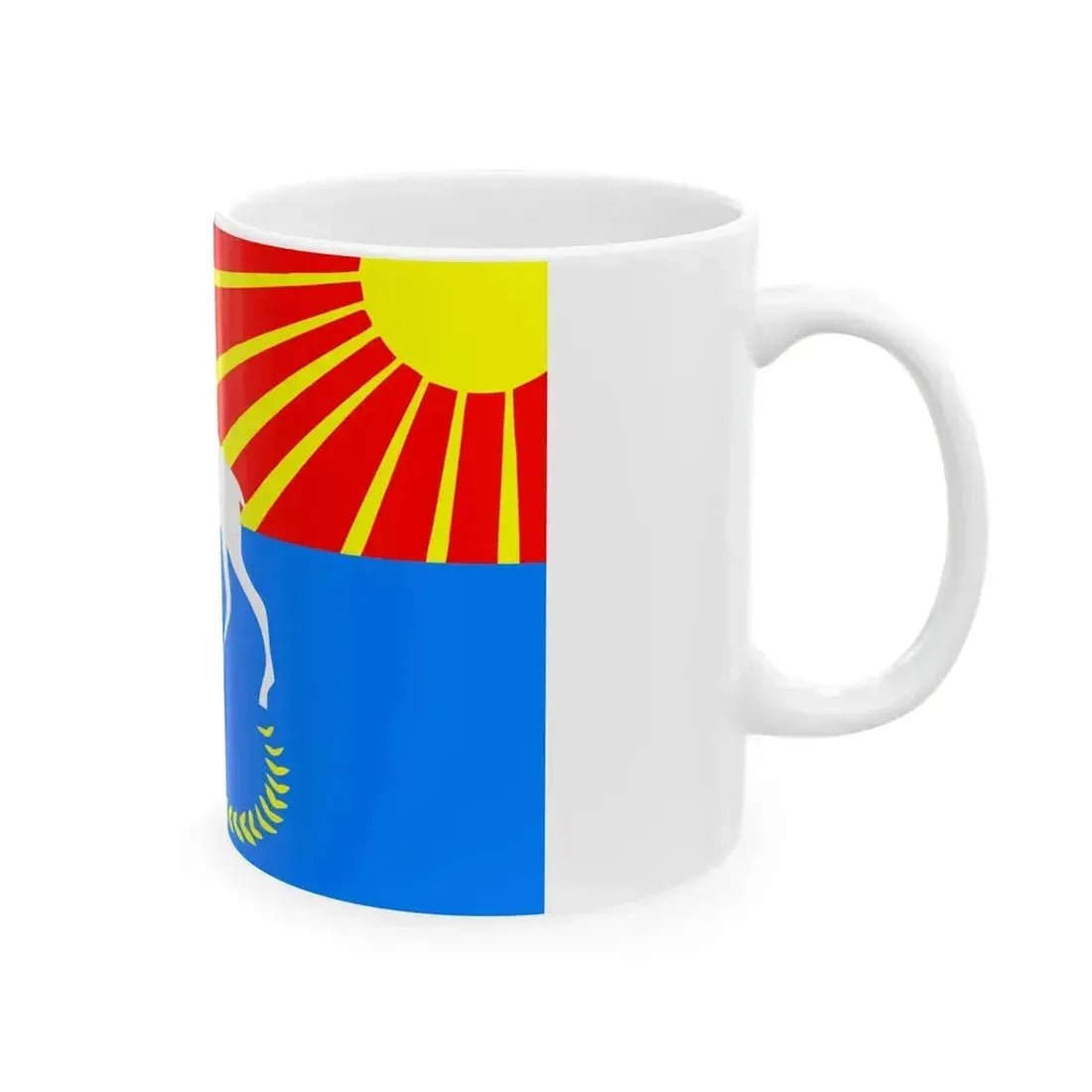 Flag Kuivozi Leningrad oblast (Russia) White Coffee Mug - Go Mug Yourself