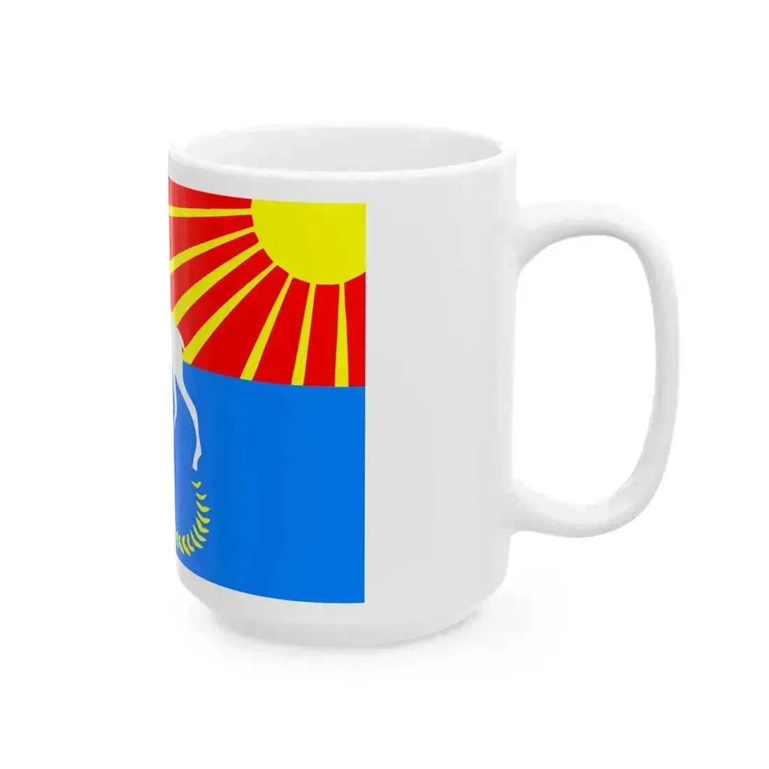 Flag Kuivozi Leningrad oblast (Russia) White Coffee Mug - Go Mug Yourself