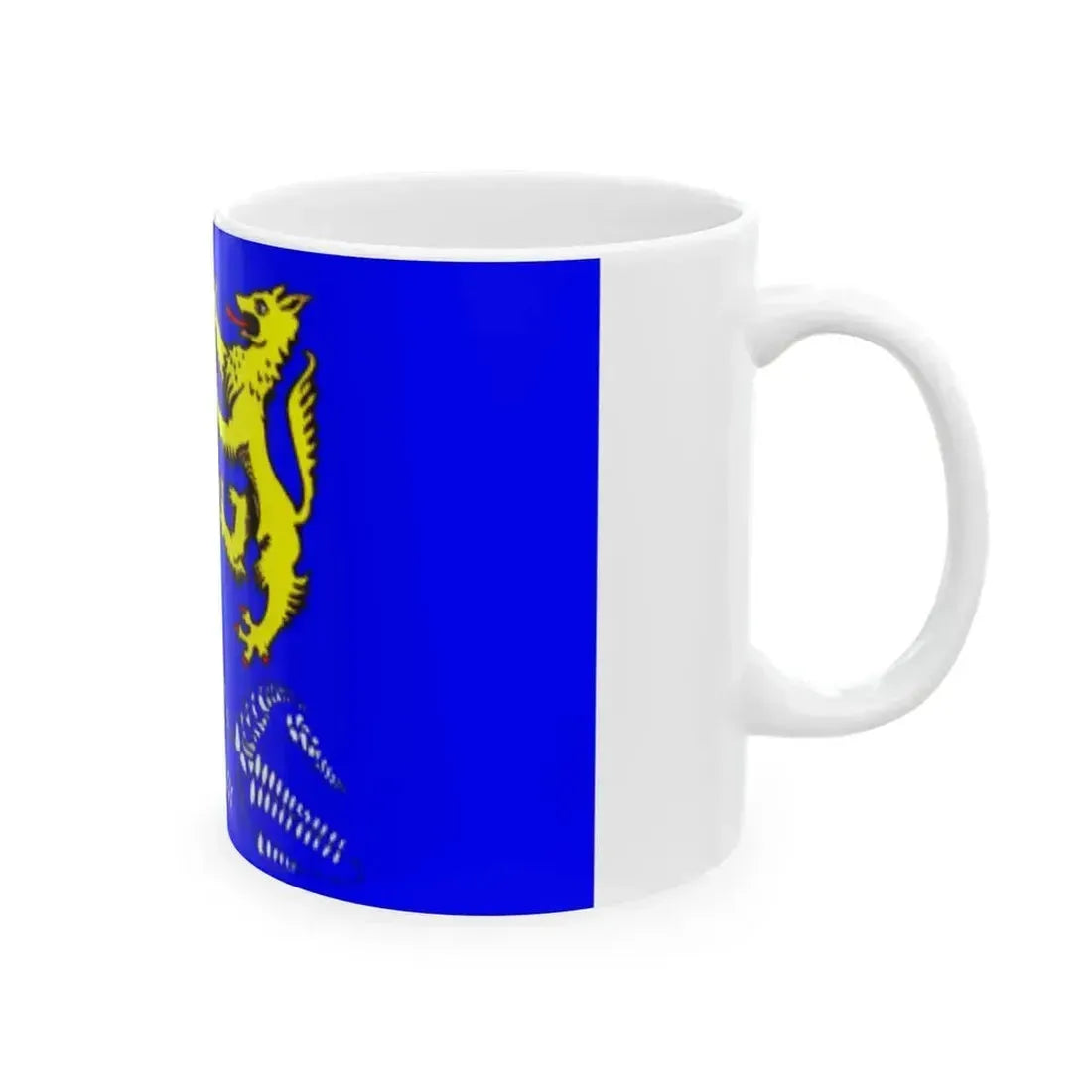 Flag Leskolovo Leningrad oblast (Russia) White Coffee Mug - Go Mug Yourself
