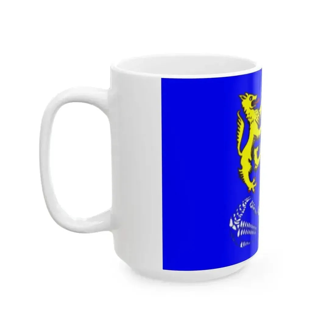 Flag Leskolovo Leningrad oblast (Russia) White Coffee Mug - Go Mug Yourself