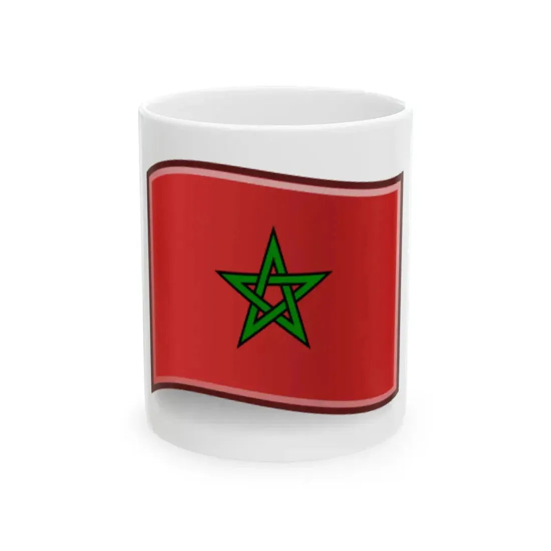 Flag-ma (Morocco) White Coffee Mug 11oz - Go Mug Yourself