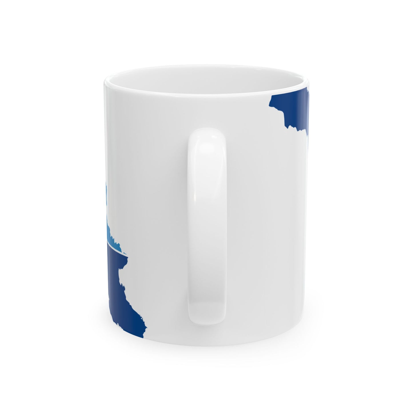 Flag map Georgia-NATO (Georgia) White Coffee Mug-Go Mug Yourself