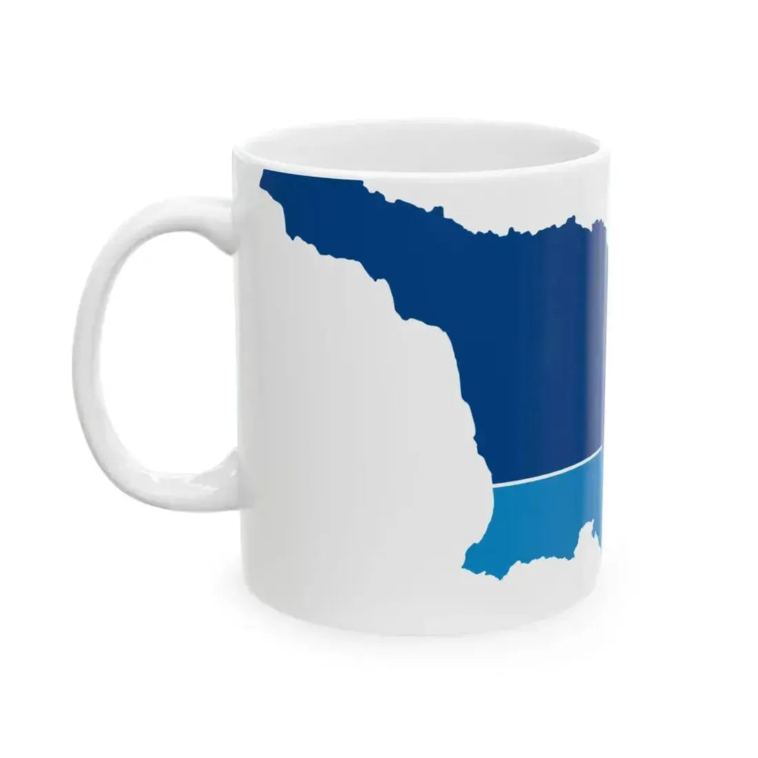 Flag map Georgia-NATO (Georgia) White Coffee Mug - Go Mug Yourself