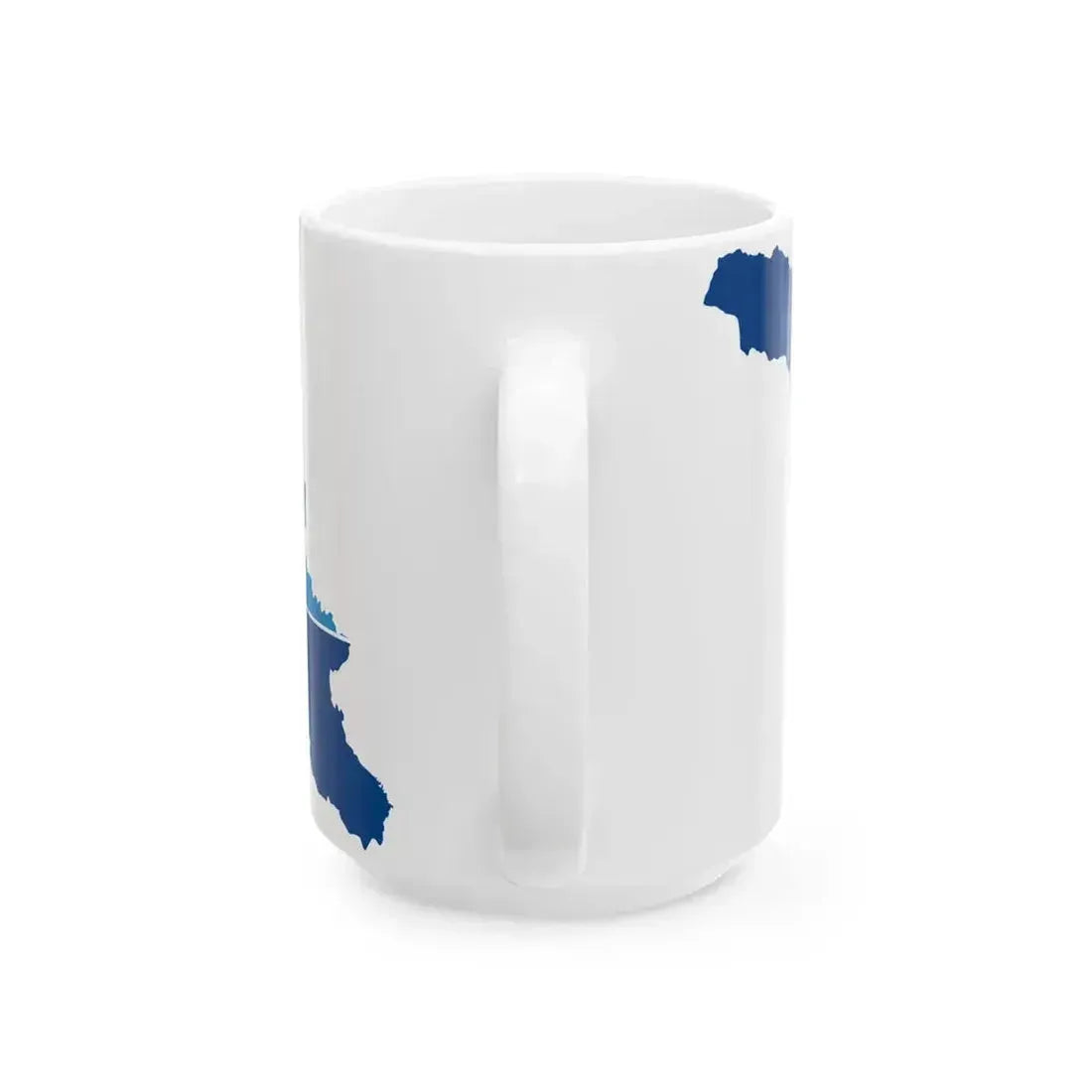 Flag map Georgia-NATO (Georgia) White Coffee Mug - Go Mug Yourself