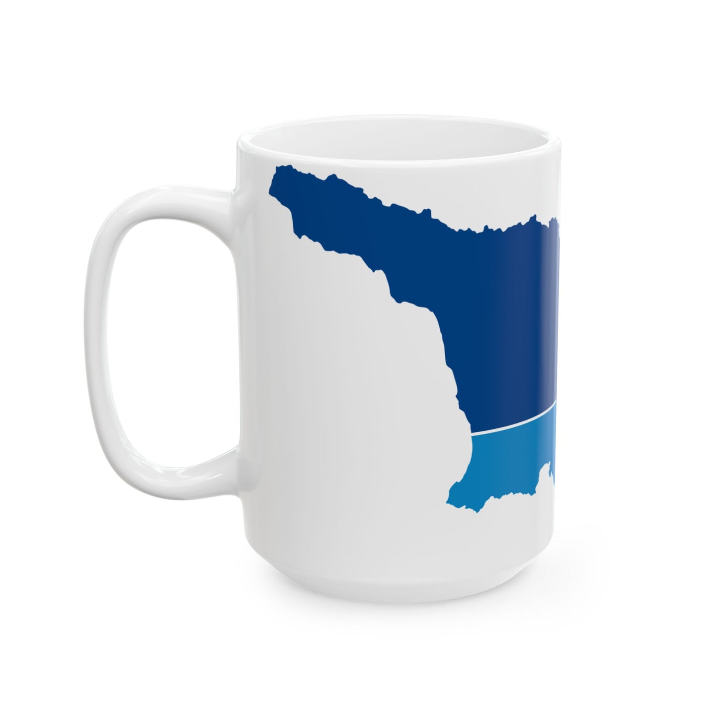 Flag map Georgia-NATO (Georgia) White Coffee Mug-Go Mug Yourself