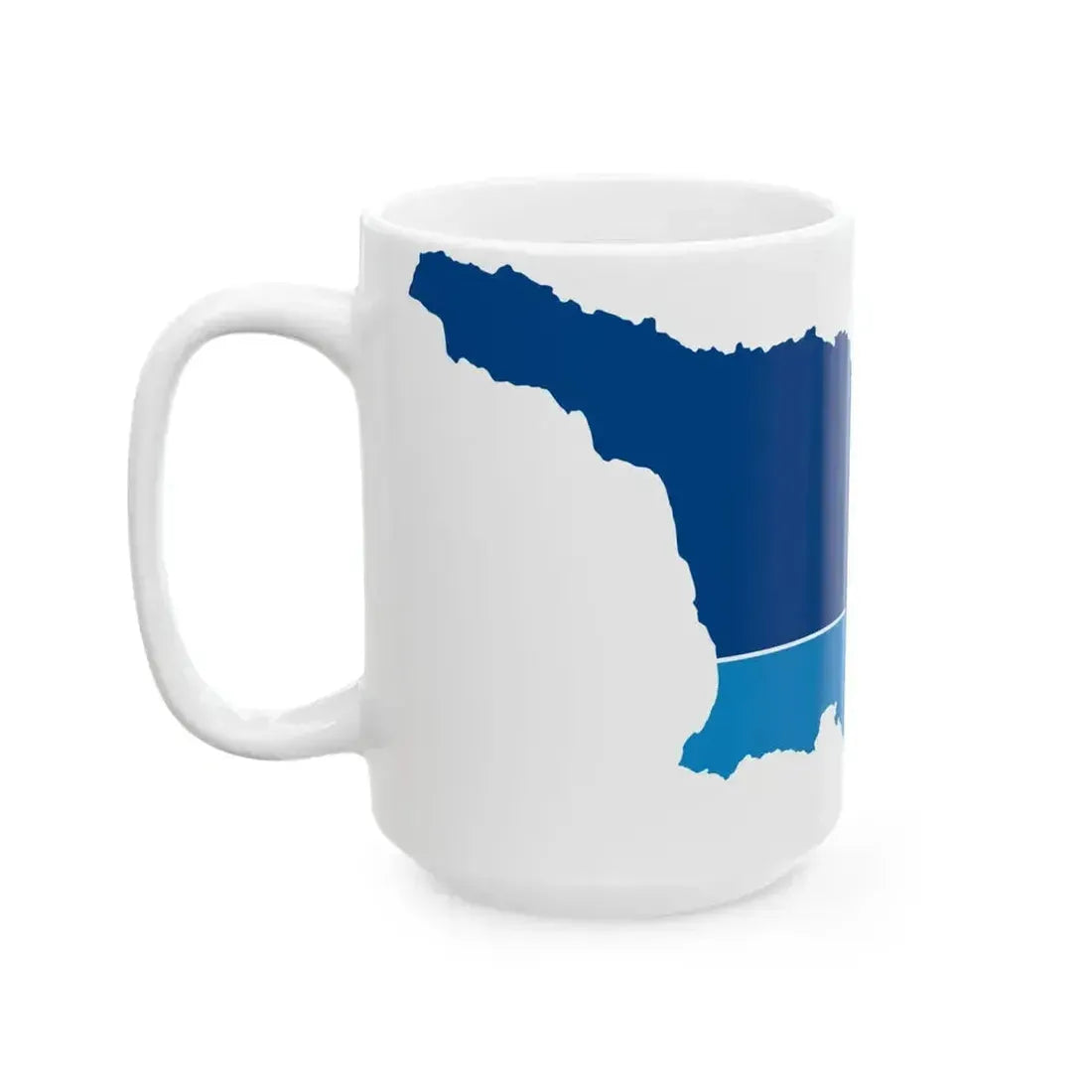 Flag map Georgia-NATO (Georgia) White Coffee Mug - Go Mug Yourself
