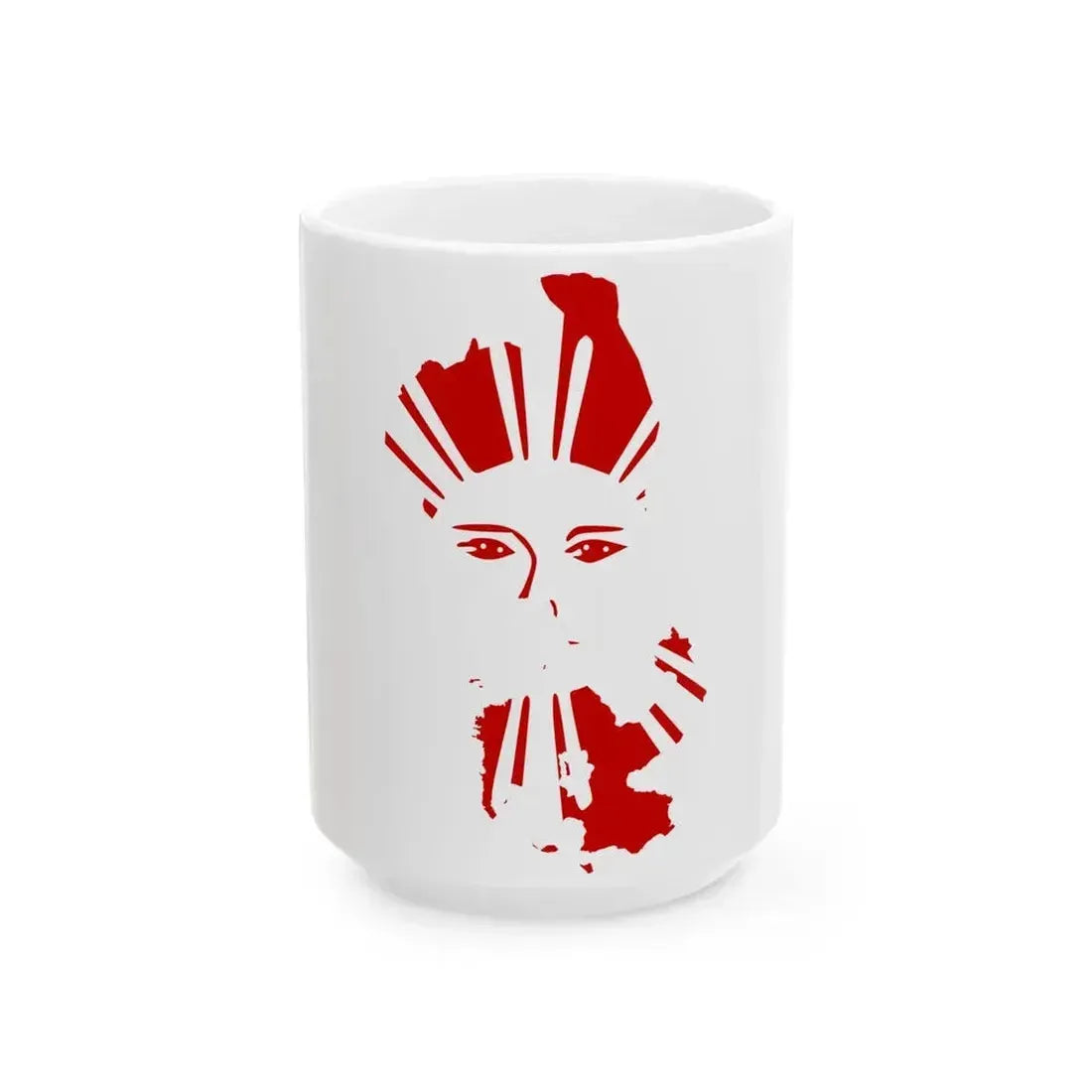 Flag Map of 8 Provinces Philippines (Philippines) White Coffee Mug 15oz - Go Mug Yourself