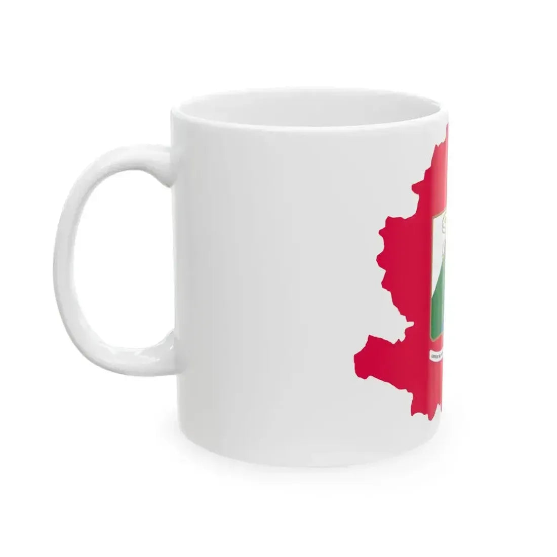 Flag map of Abruzzo (Italy) White Coffee Mug - Go Mug Yourself