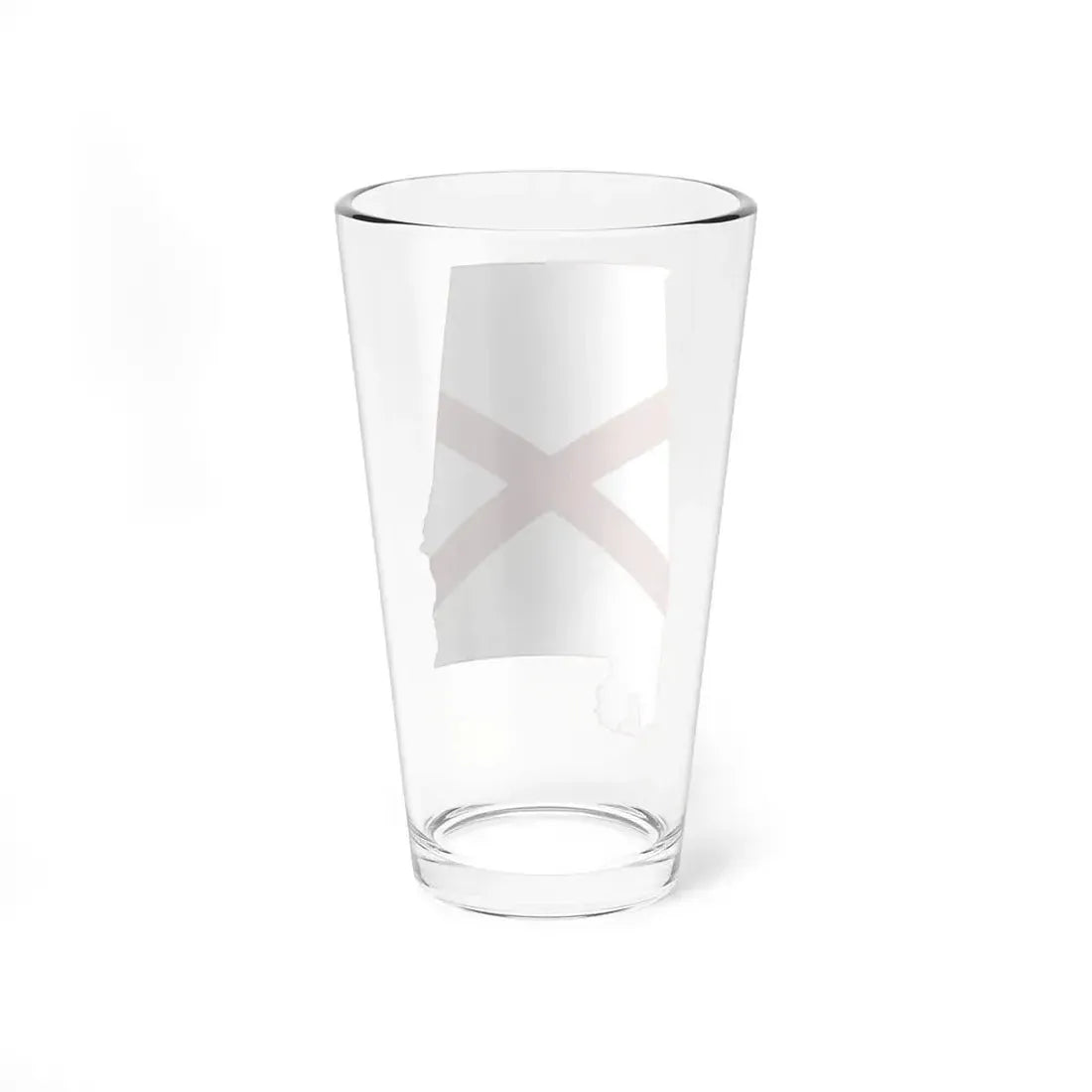 Flag-map of Alabama (United States) Pint Glass 16oz - Go Mug Yourself