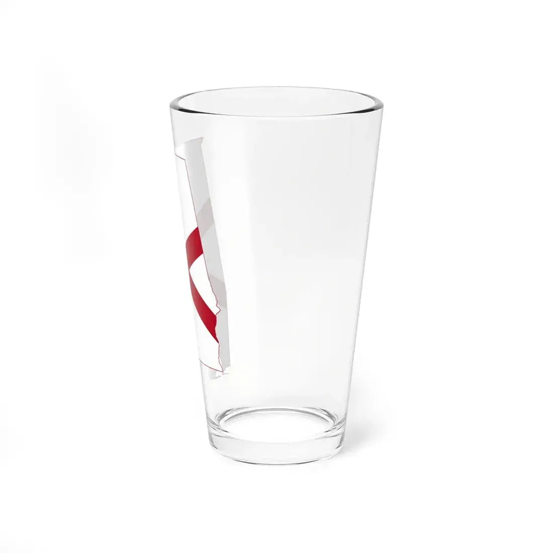 Flag-map of Alabama (United States) Pint Glass 16oz - Go Mug Yourself