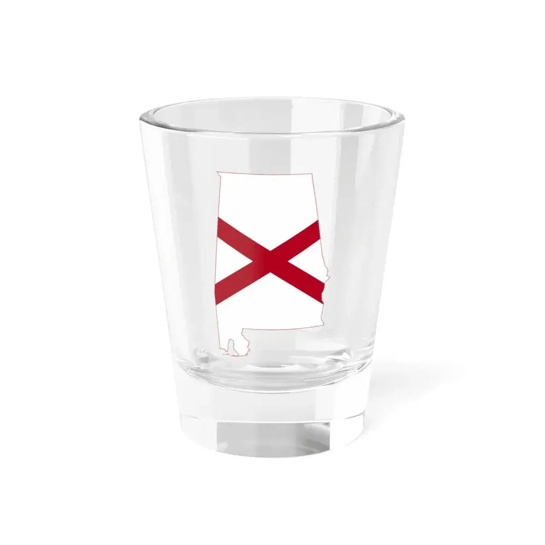 Flag-map of Alabama (United States) Shot Glass 1.5oz 1.5oz - Go Mug Yourself