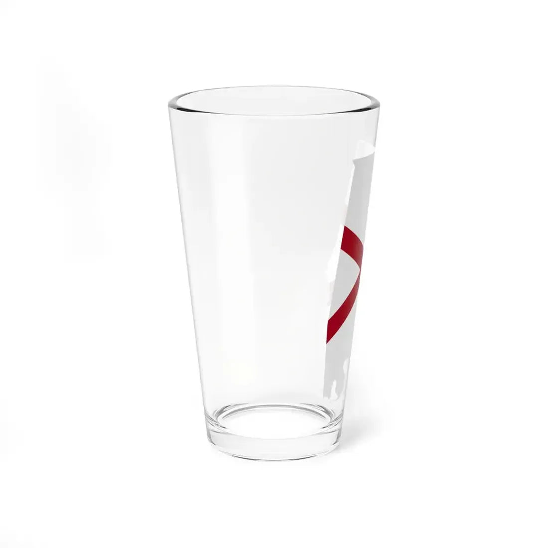 Flag-map of Alabama without stroke (United States) Pint Glass 16oz - Go Mug Yourself