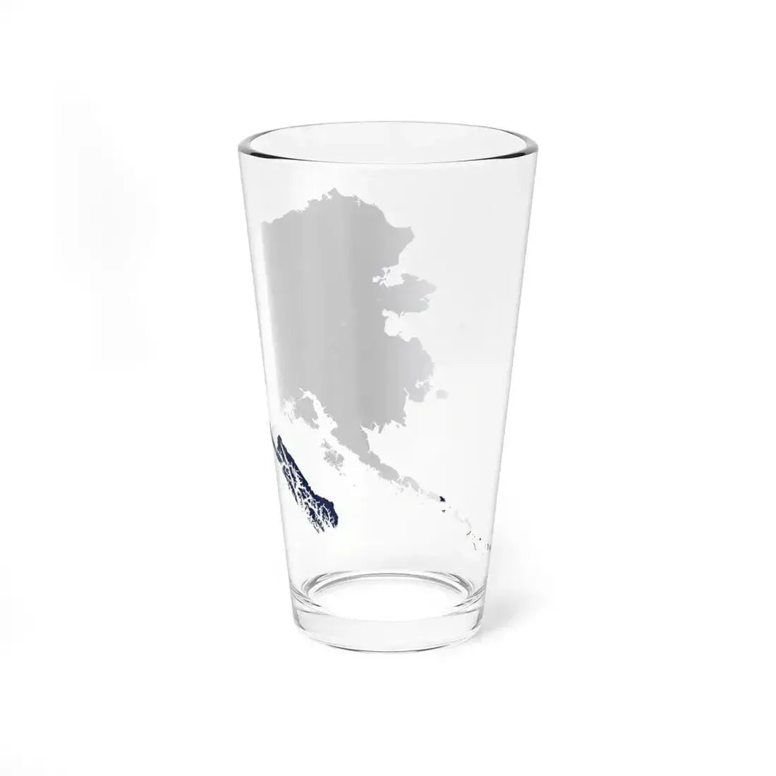 Flag map of Alaska (United States) Pint Glass 16oz - Go Mug Yourself