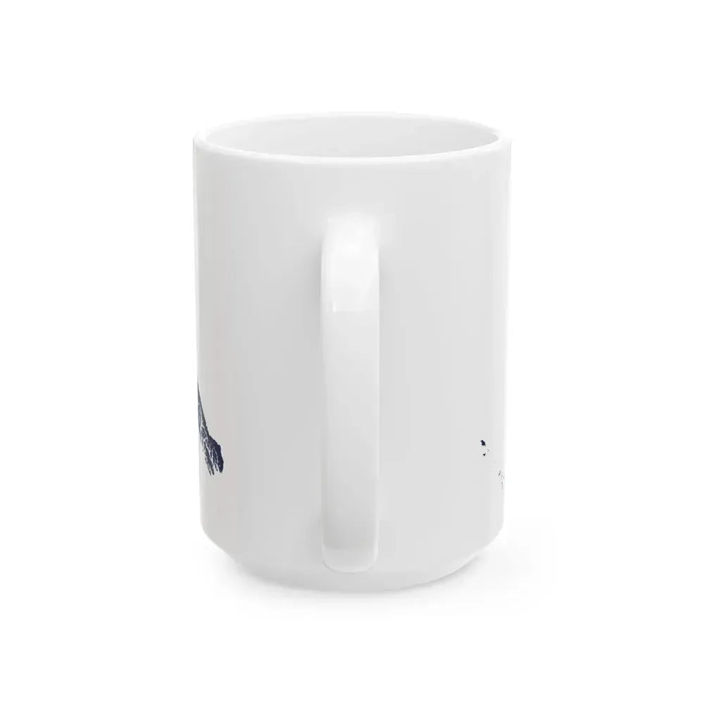 Flag map of Alaska (United States) White Coffee Mug - Go Mug Yourself