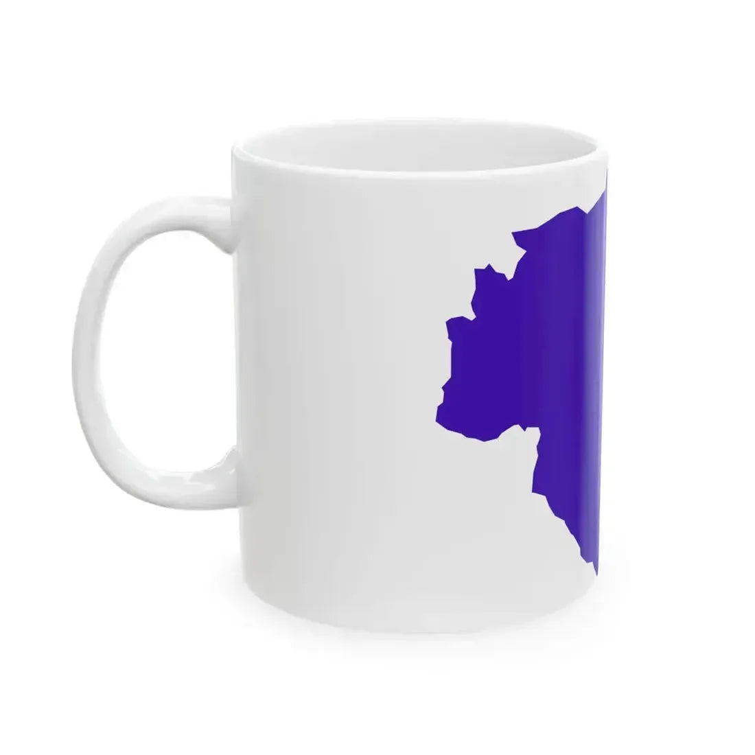 Flag map of Alassio De jure flag (Italy) White Coffee Mug - Go Mug Yourself