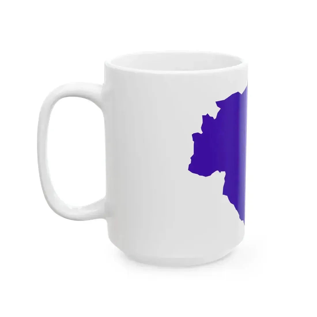 Flag map of Alassio De jure flag (Italy) White Coffee Mug - Go Mug Yourself