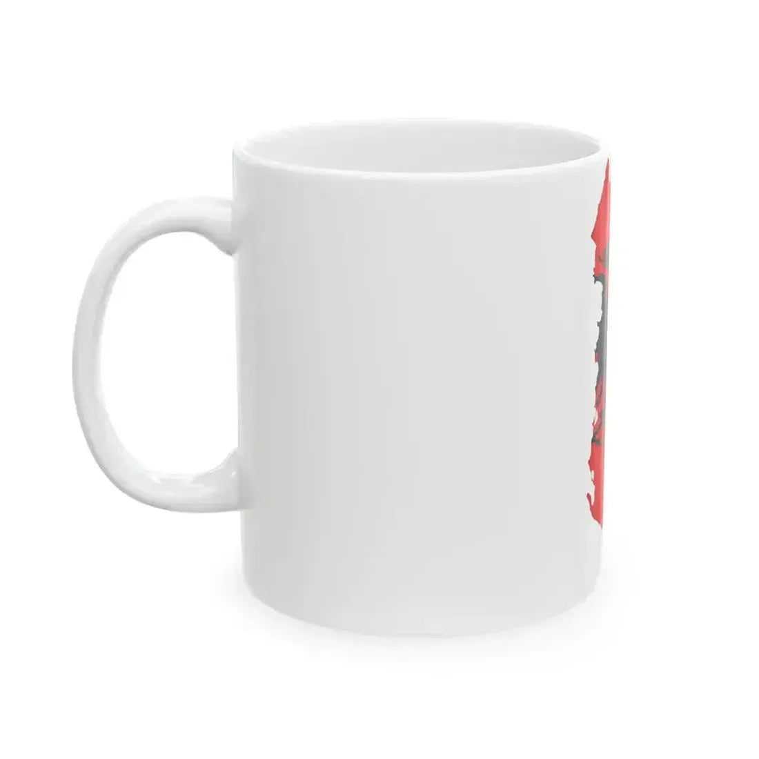 Flag map of Albania 1992-2002 (Albania) White Coffee Mug - Go Mug Yourself
