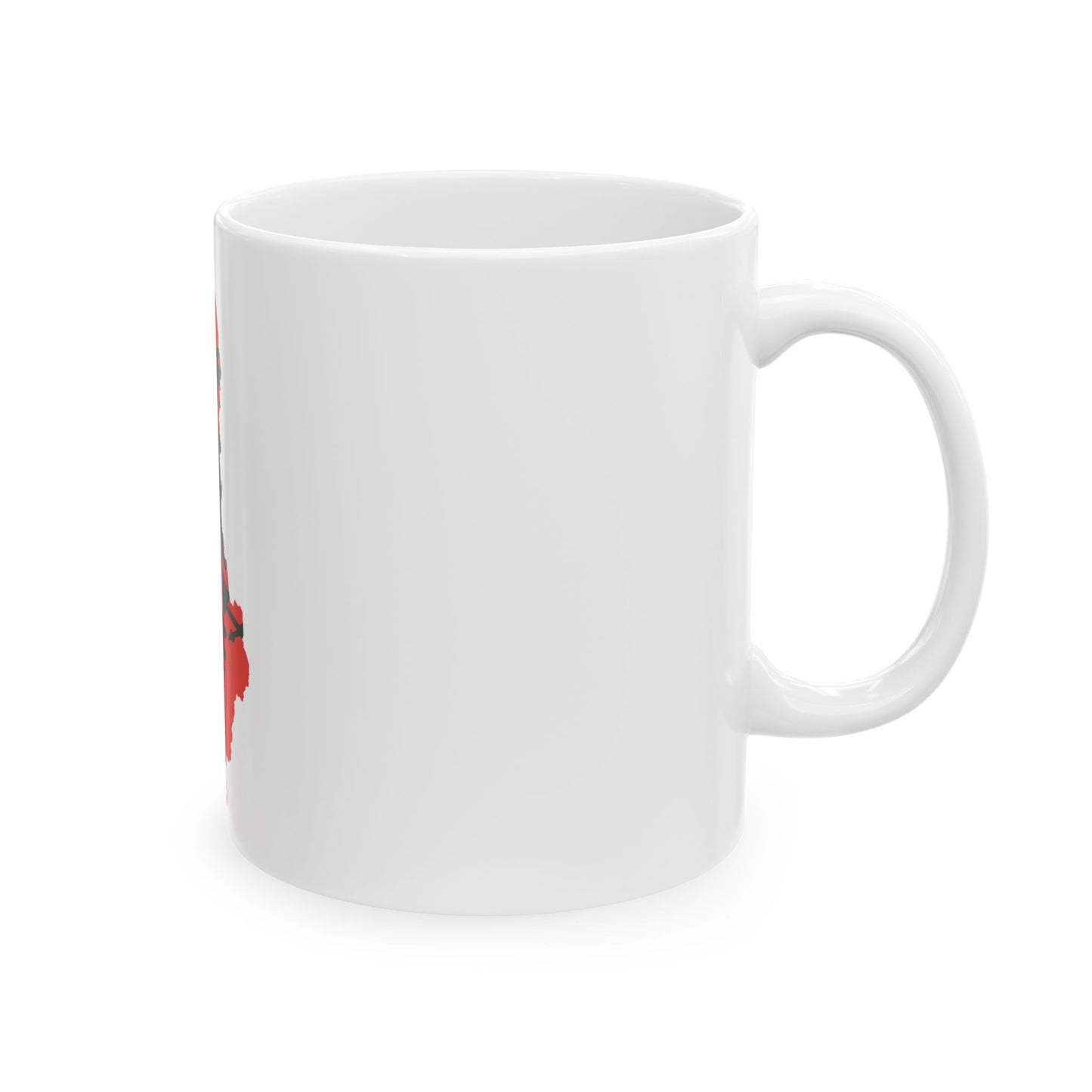 Flag map of Albania 1992-2002 (Albania) White Coffee Mug-Go Mug Yourself