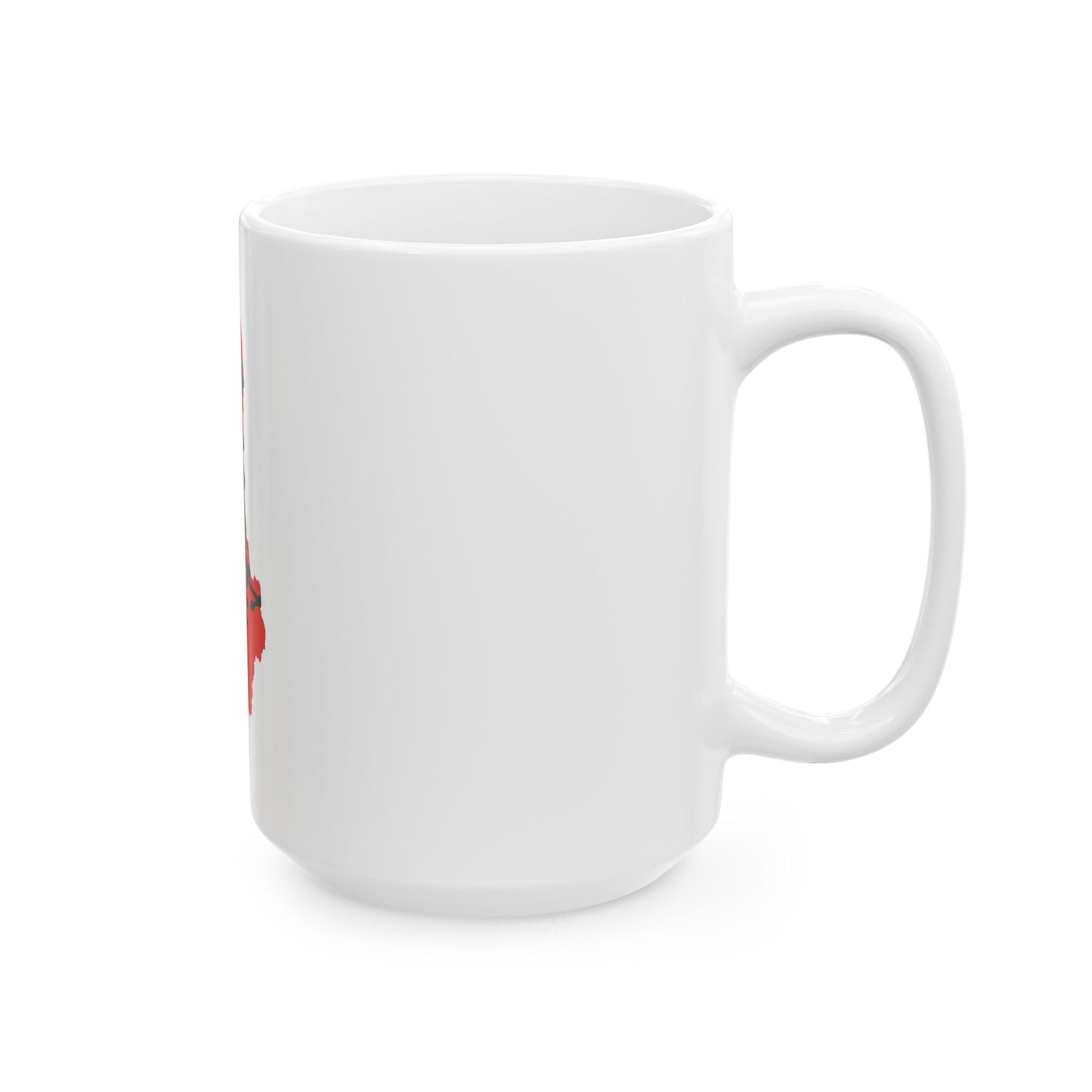 Flag map of Albania 1992-2002 (Albania) White Coffee Mug-Go Mug Yourself