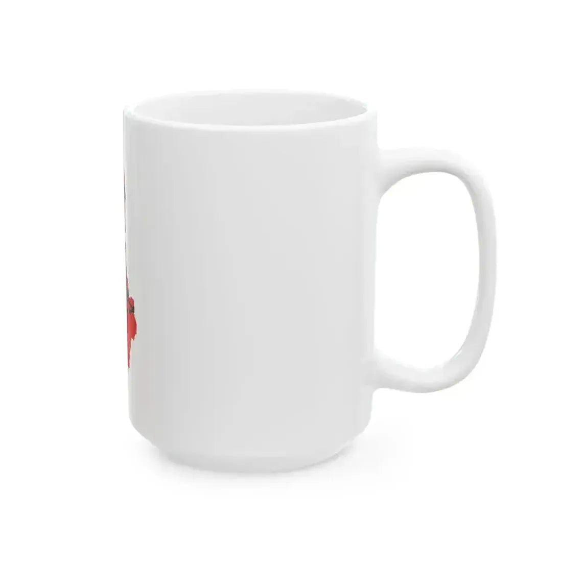 Flag map of Albania 1992-2002 (Albania) White Coffee Mug - Go Mug Yourself