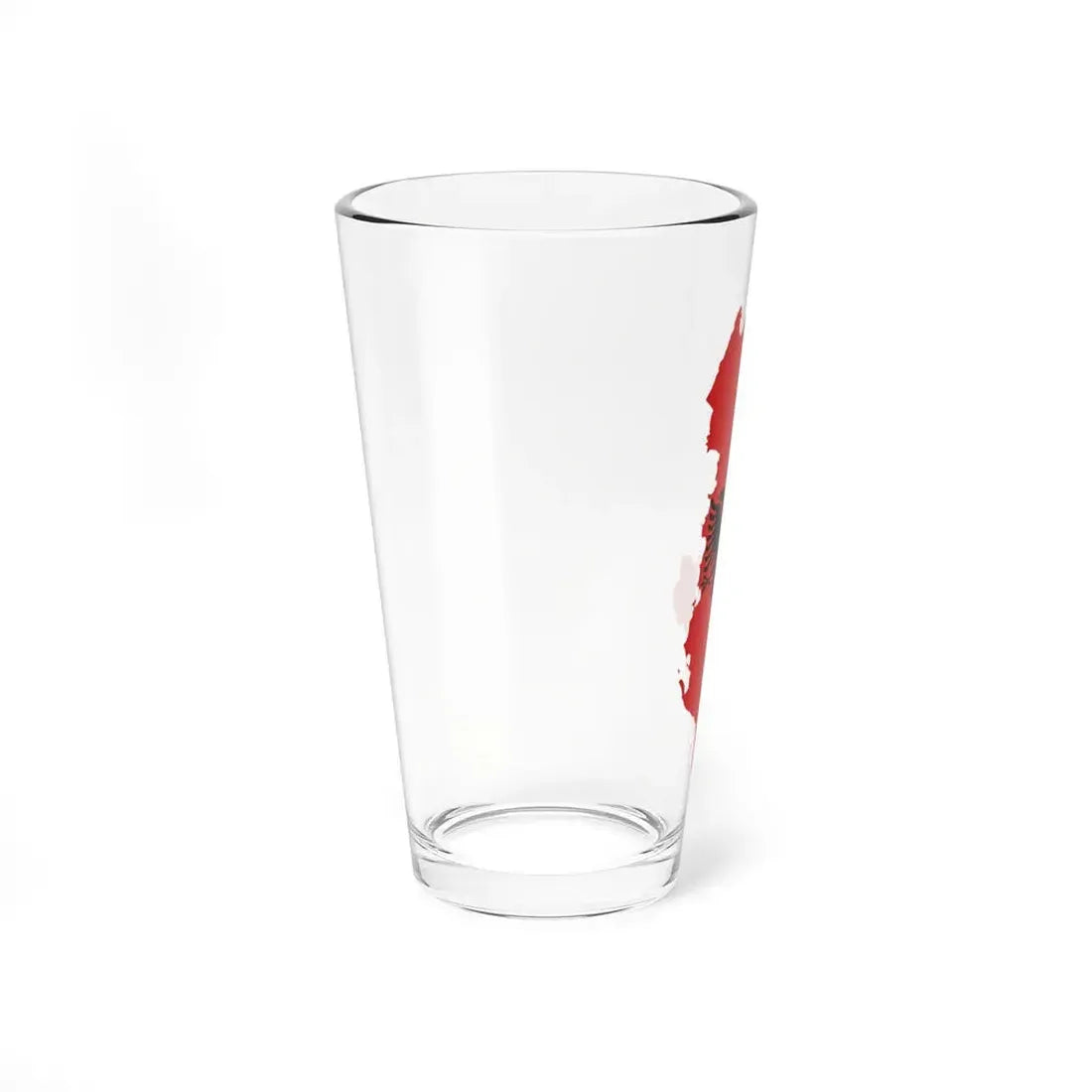 Flag-map of Albania (Albania) Pint Glass 16oz - Go Mug Yourself